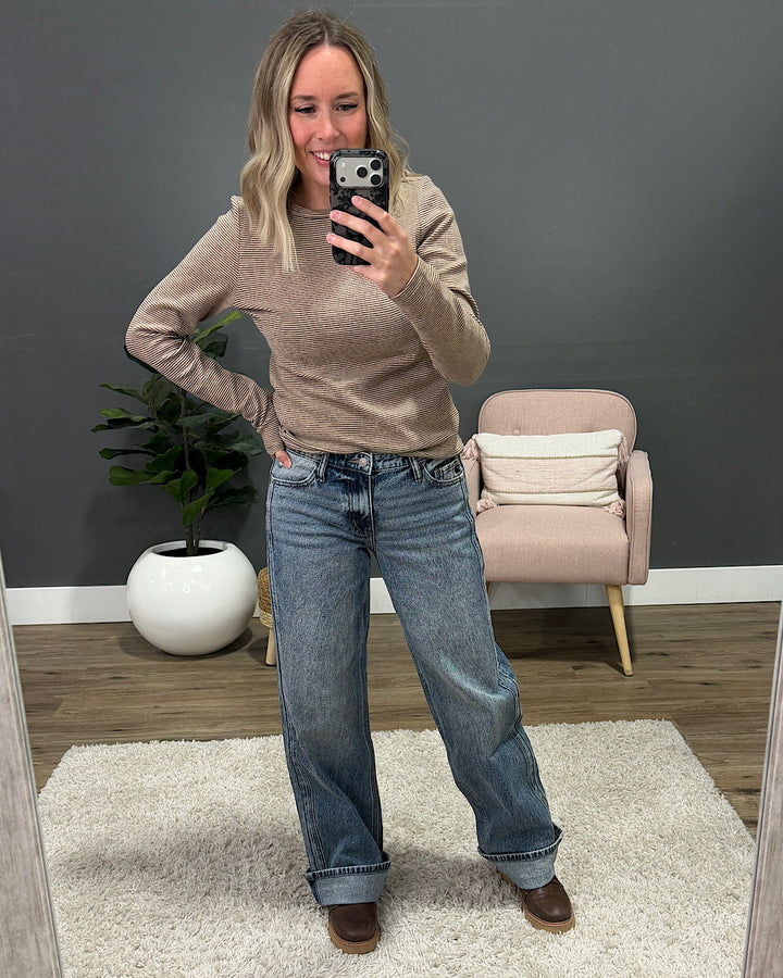 NEW! KanCan Peyton 90's Relaxed Straight Jeans