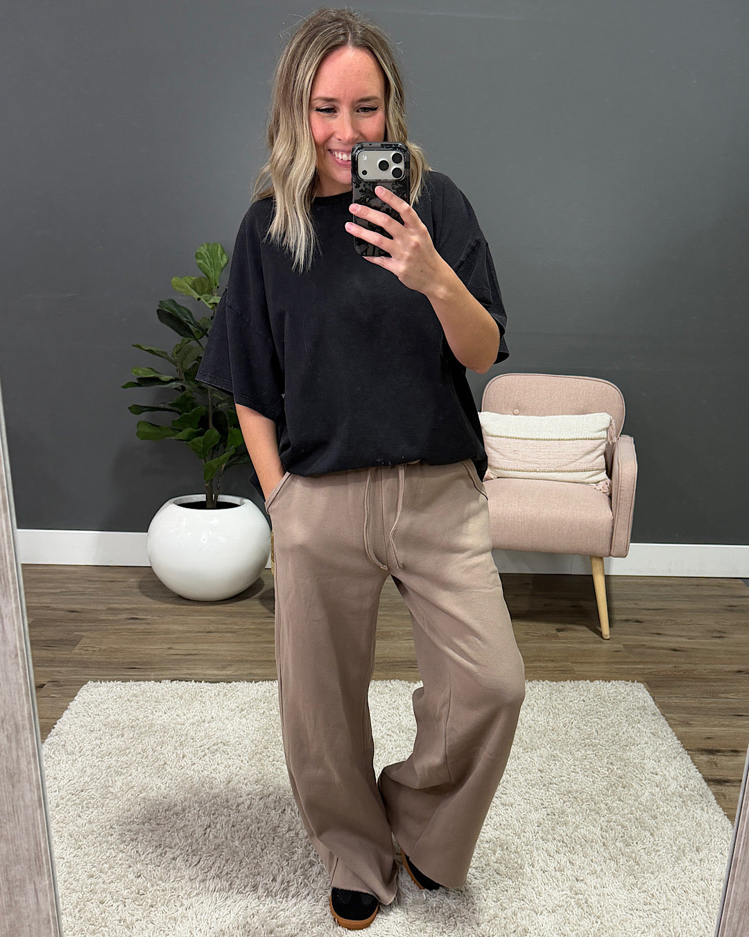 NEW! Wide Leg Lounge Pants - Cocoa Zenana
