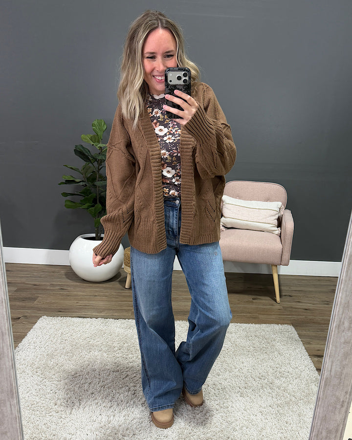 NEW! Willow Cardigan - Mocha