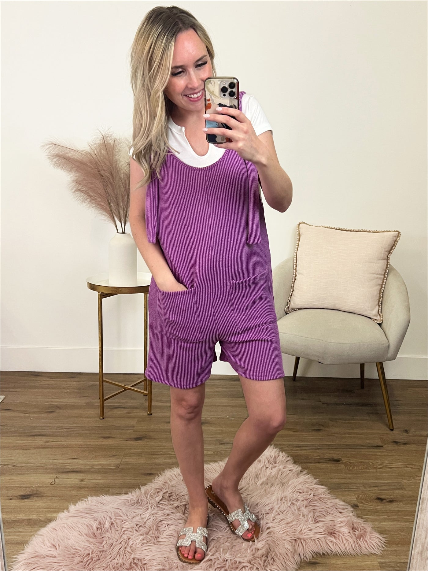 Can't Explain Corded Romper - Magenta FINAL SALE  Lovely Melody   
