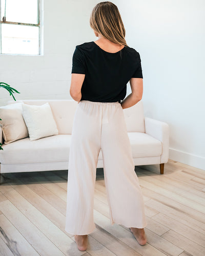 Ruth Flowy Pants - Taupe  Lovely Melody   