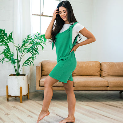 Can't Explain Corded Romper - Kelly Green FINAL SALE  Lovely Melody   