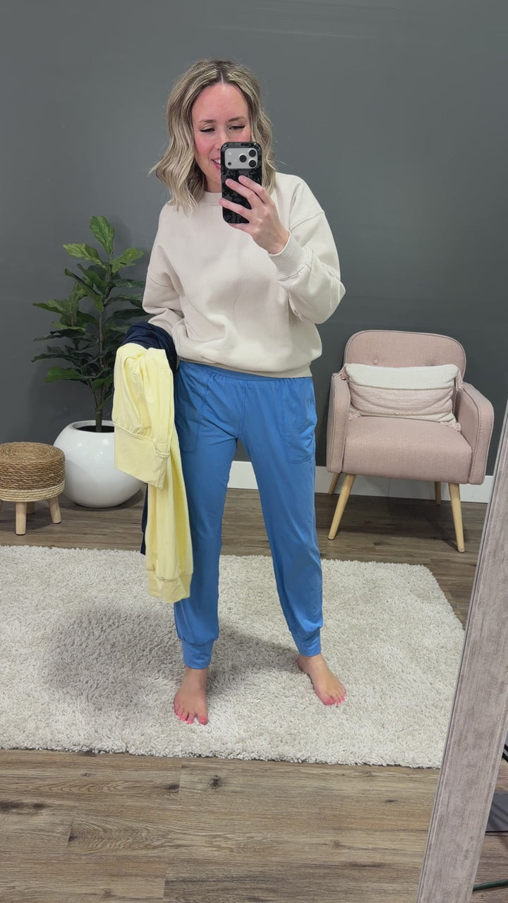 NEW! Yoga Joggers - Aqua Splash Rae Mode