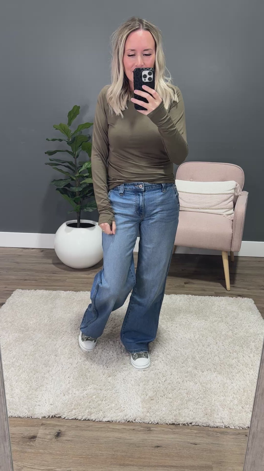 Blair Long Sleeve Top - Olive Michelle Mae