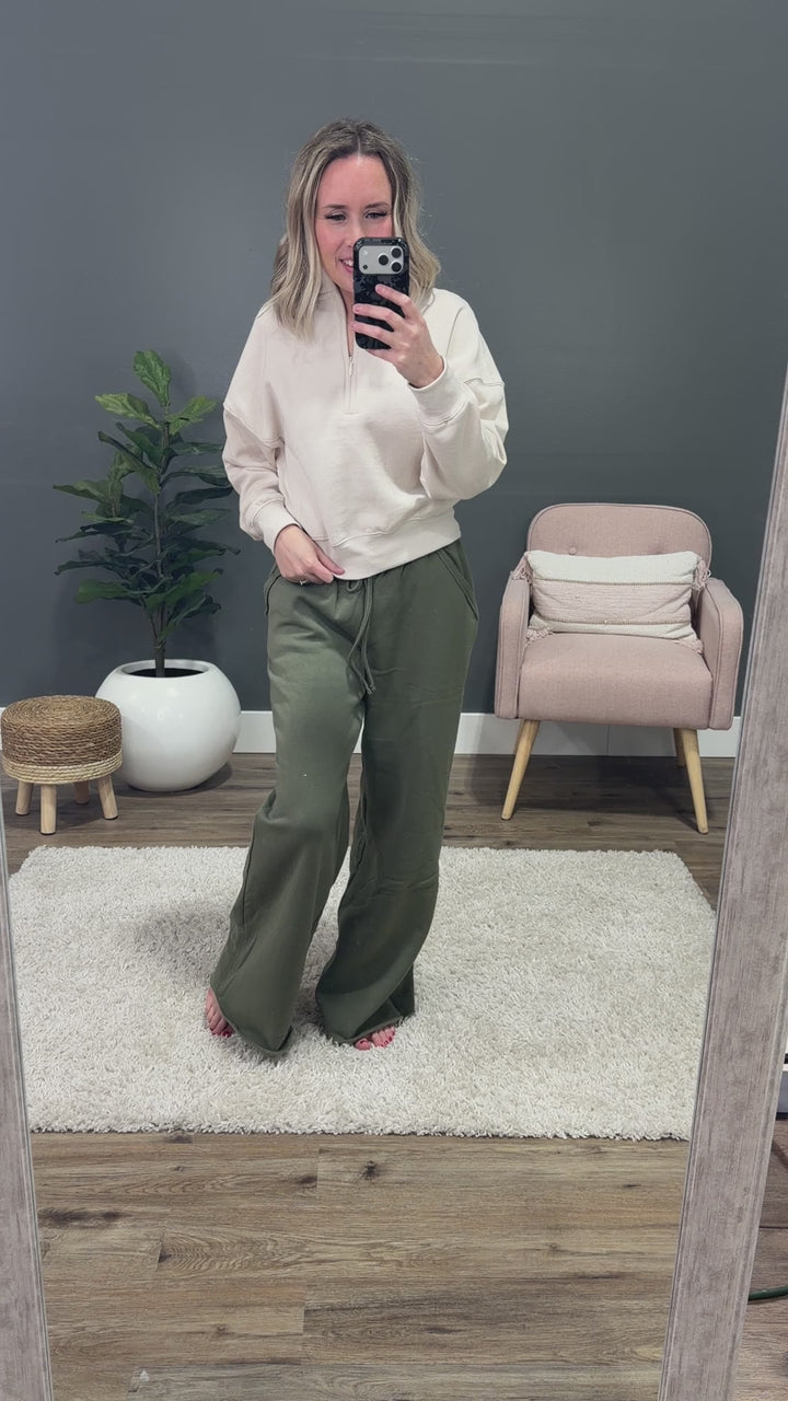 NEW! Dakota Half Zip Pullover - Beige Reflex