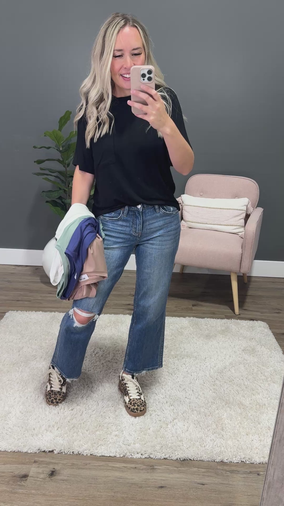 NEW! Bethany Pocket Top - Black Hyfve