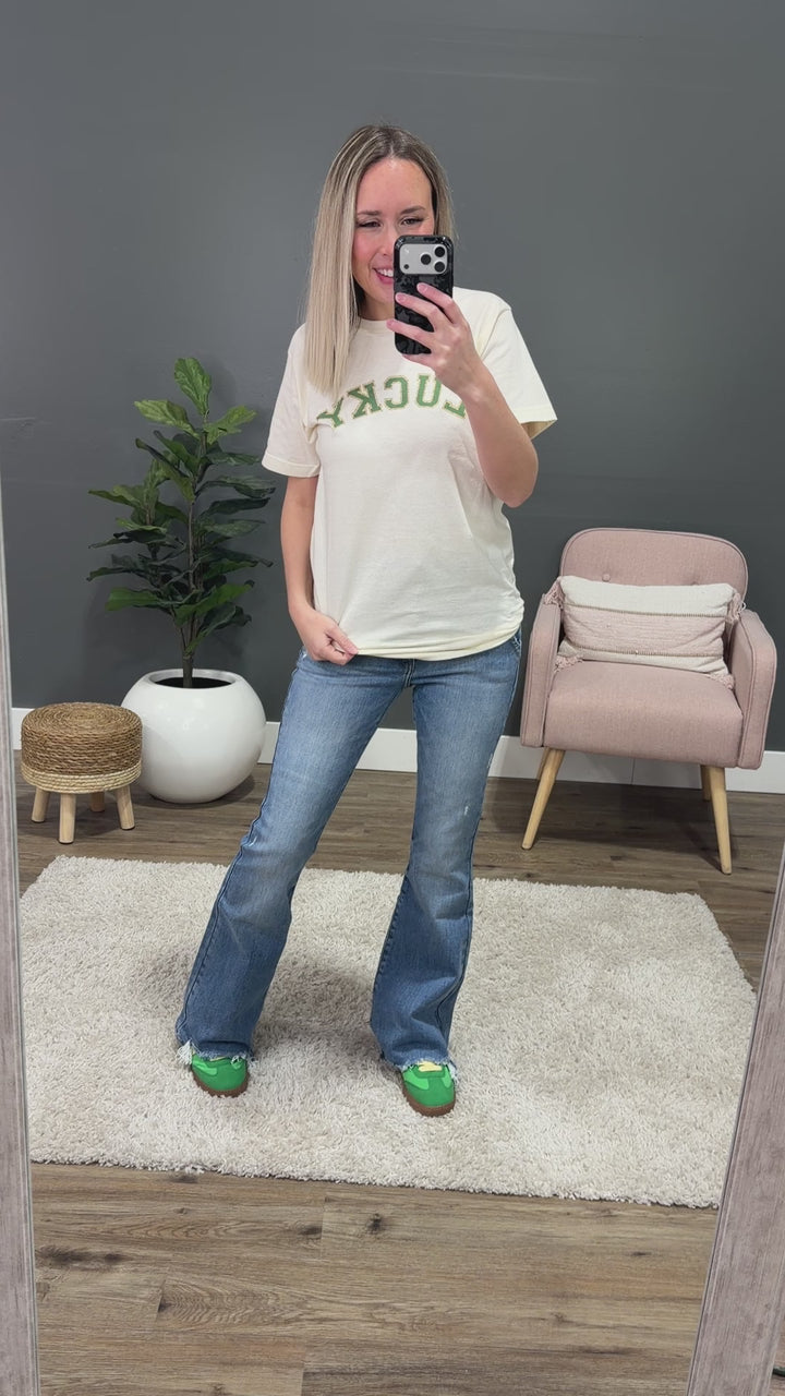 NEW! Lucky Cream Tee Kissed Apparel