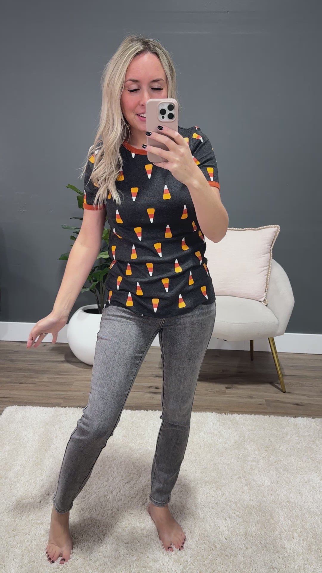 NEW! Ampersand Ave Candy Corn Cutie Tee