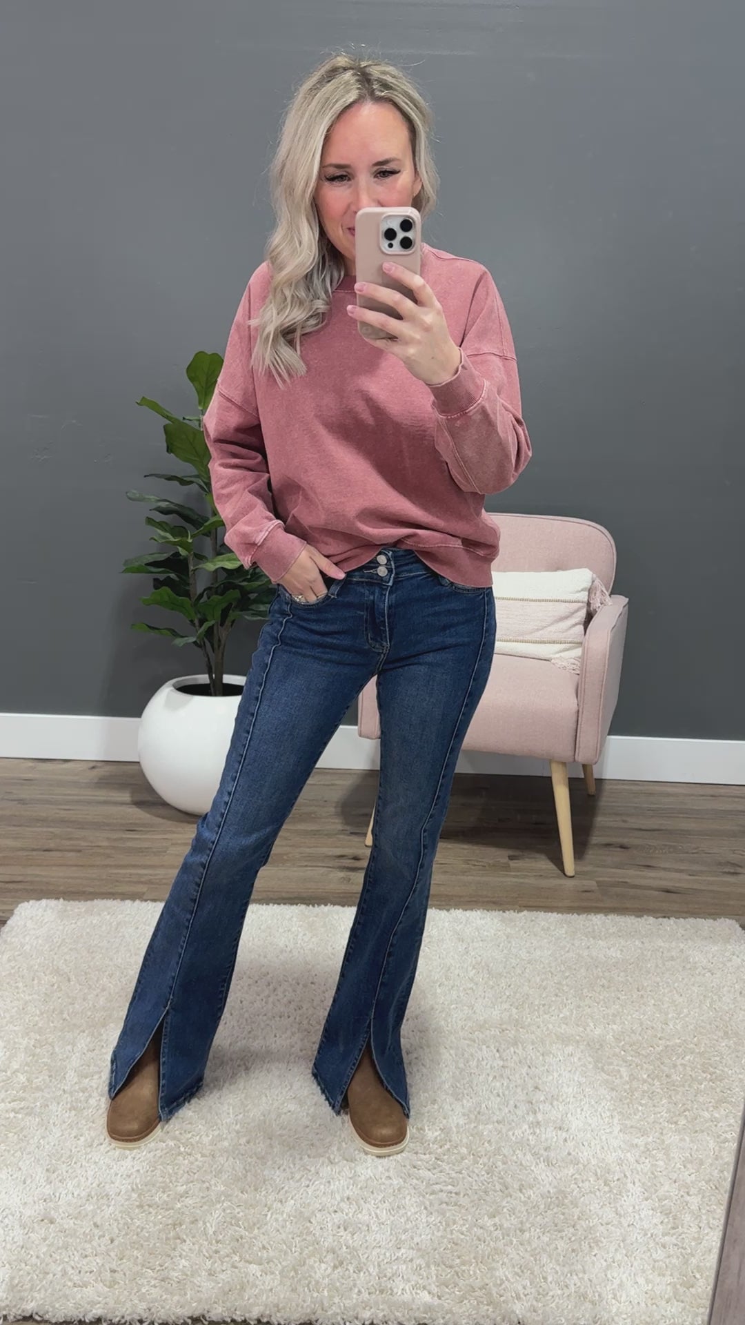 Lovervet Teryn Front Seam Flare Jeans FINAL SALE