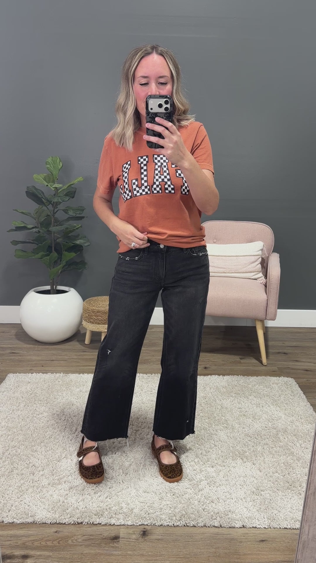 NEW! Vervet Carolina Fray Hem Slim Wide Leg Jeans - Black Vervet