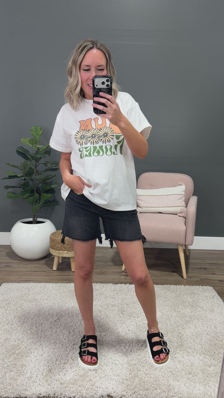 NEW! Sunflower Ivory Tee Polagram