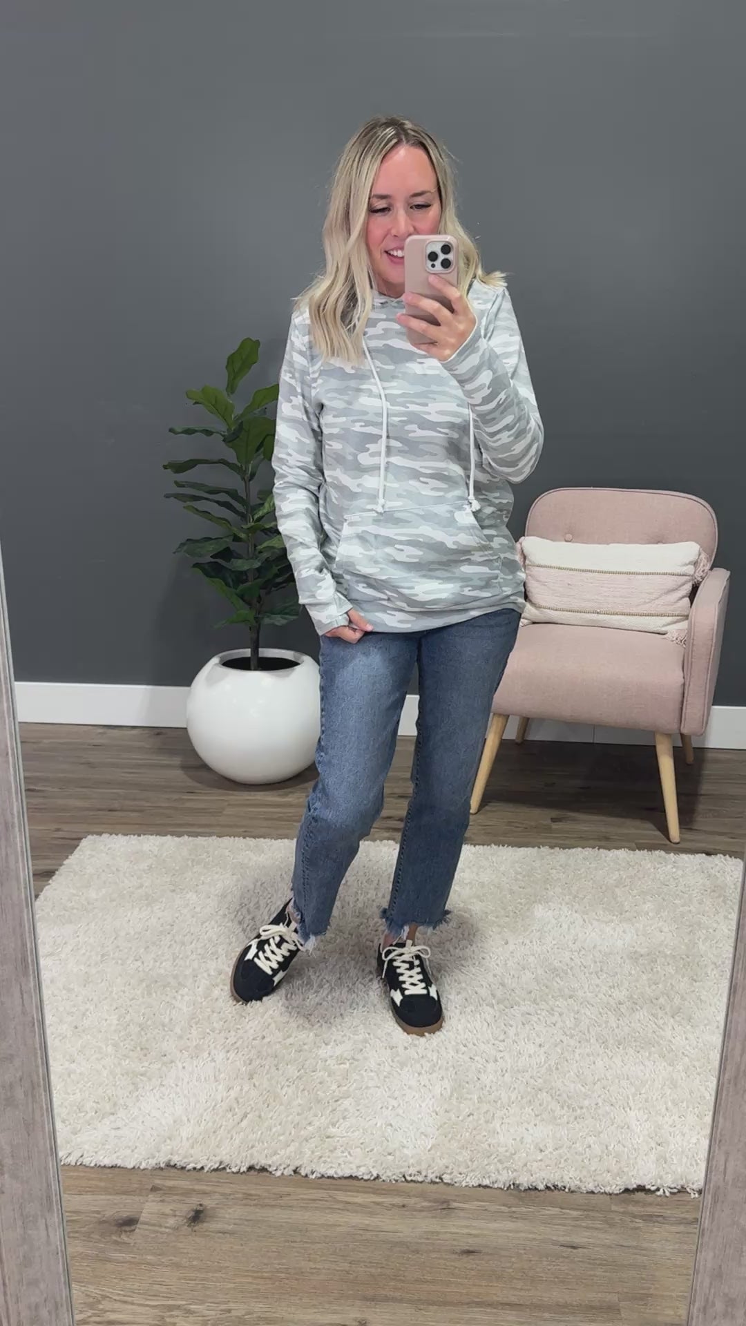 NEW! Hailey Pullover Hoodie - Camo Michelle Mae