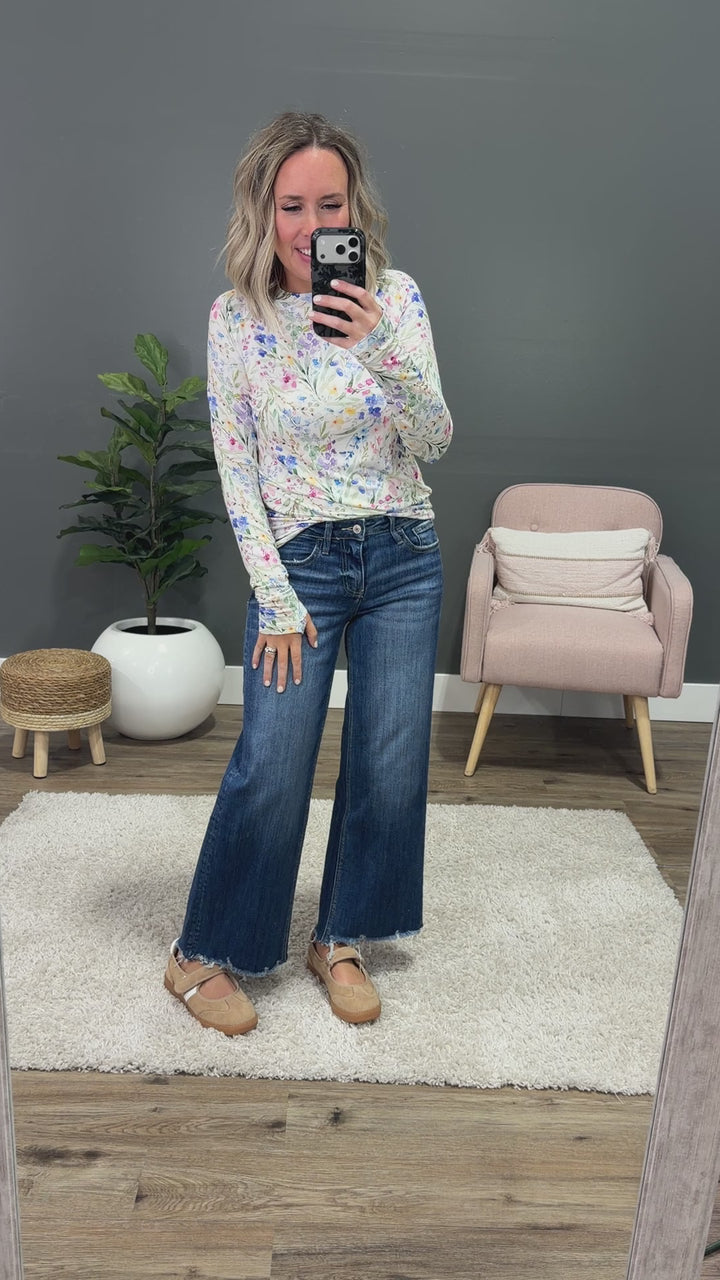NEW! Blair Long Sleeve Top - Cottage Floral