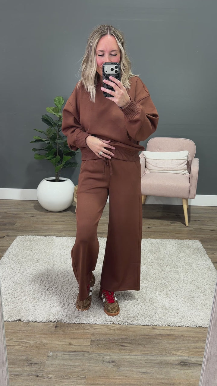NEW! MacKenzie Scuba Fabric Top - Chestnut Rae Mode
