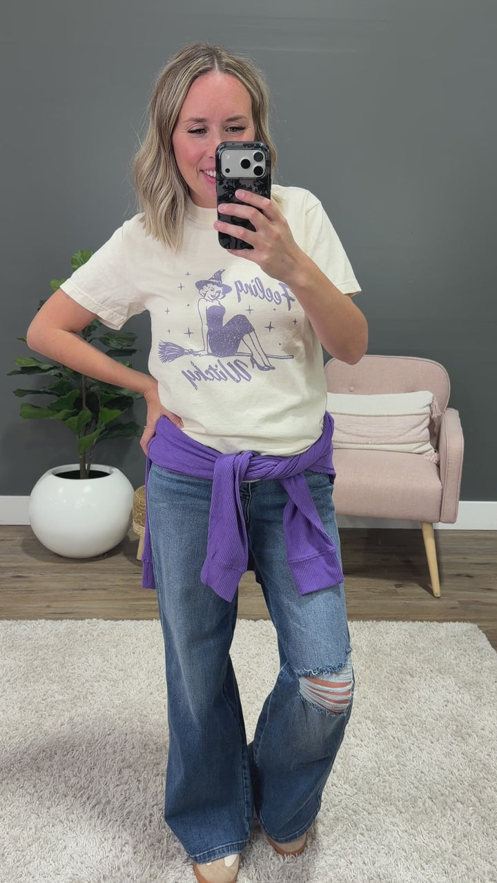 NEW! Feeling Witchy Ivory Tee