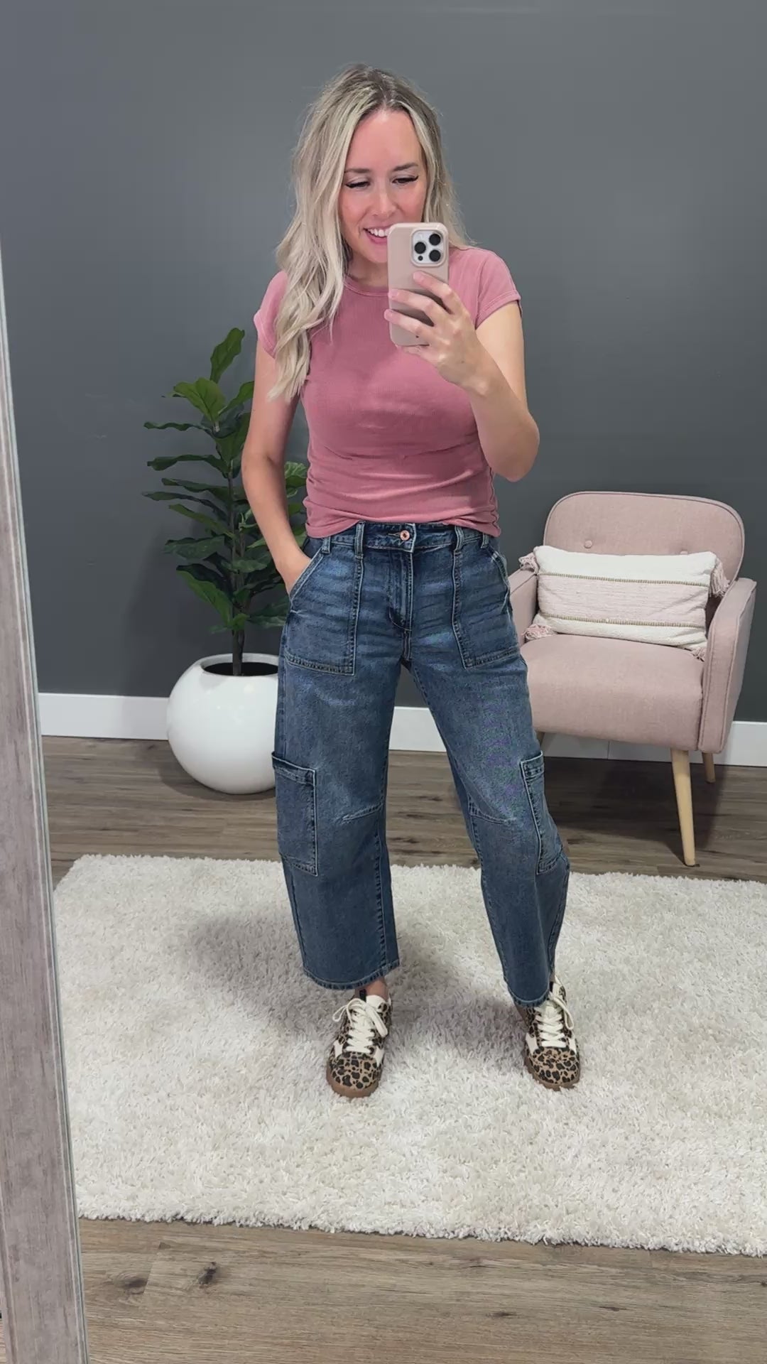 NEW! KanCan All I Know Cargo Barrel Jeans KanCan