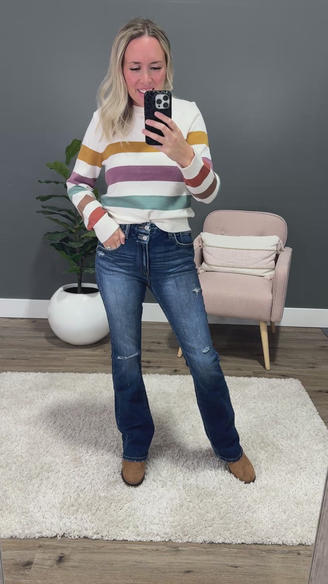 NEW! KanCan Cara Double Button Bootcut Jeans KanCan