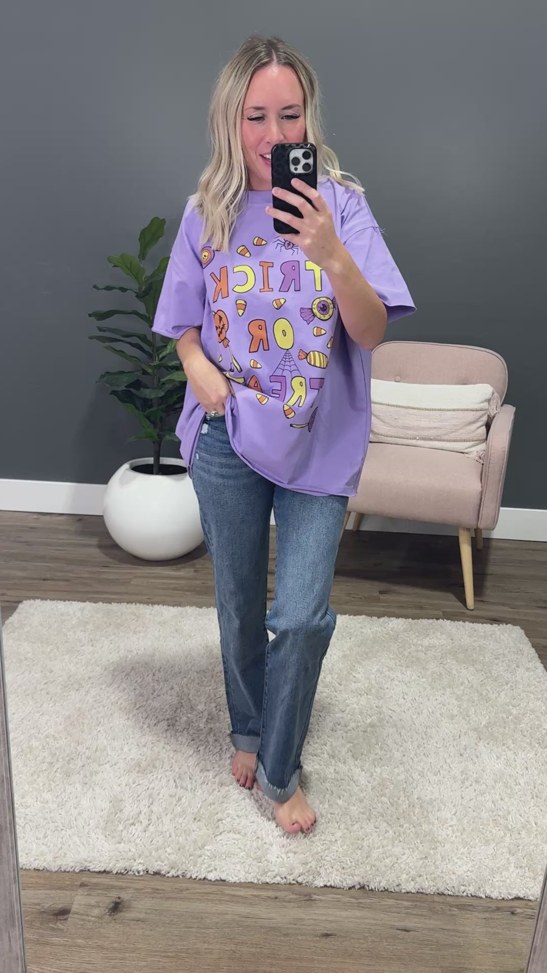 NEW! Ampersand Ave Treat Street Cutie Boyfriend Tee Ampersand Ave