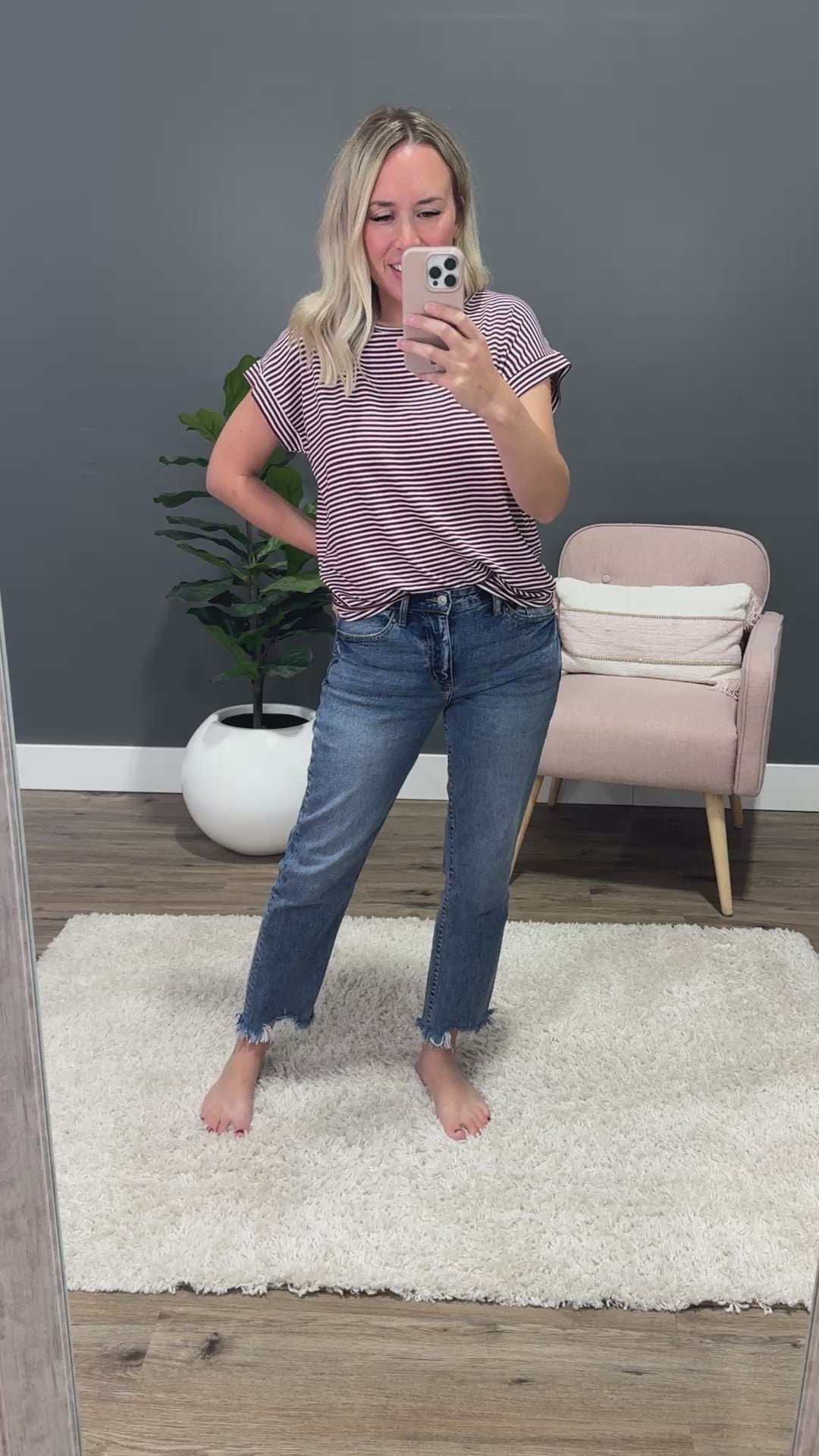 NEW! KanCan Seems Like Fate Fray Hem Straight Jeans KanCan