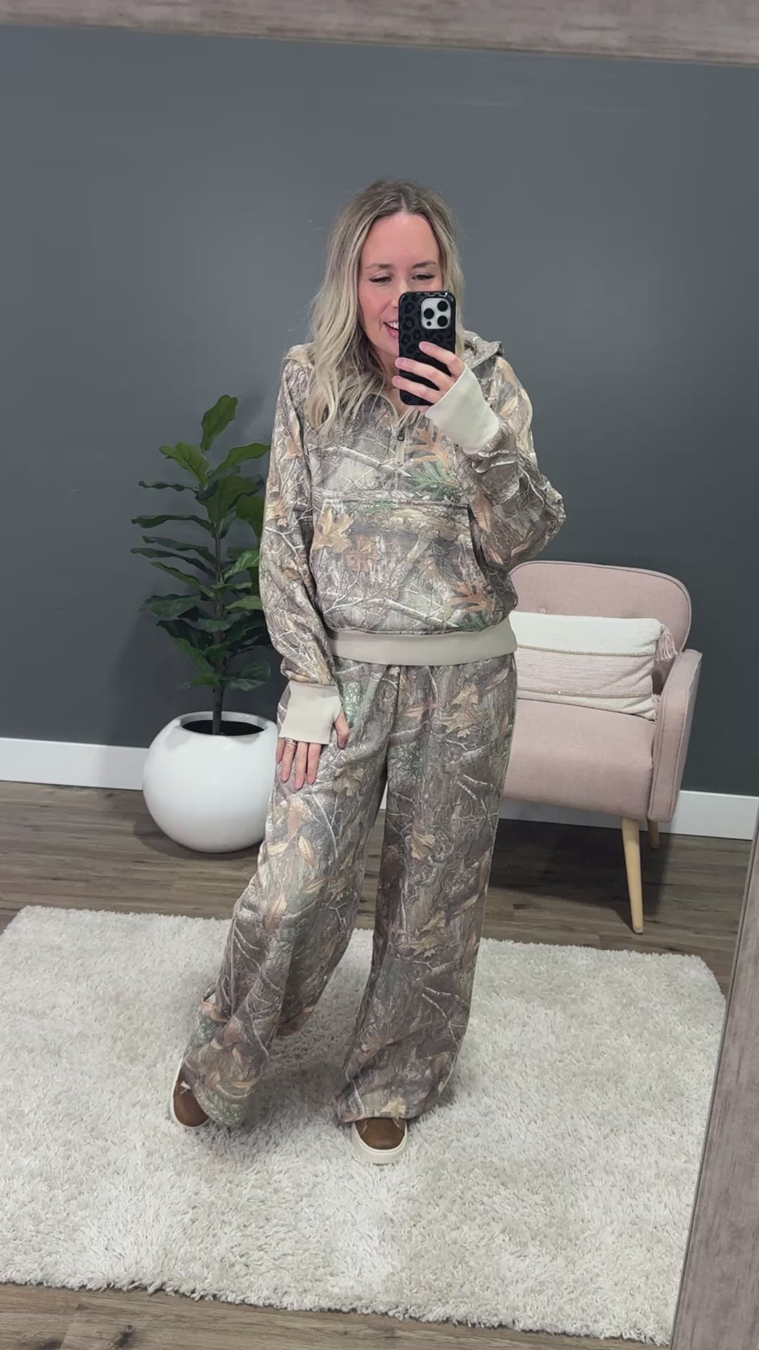 NEW! Drift Away Wide Leg Lounge Pants - Camo Blakely