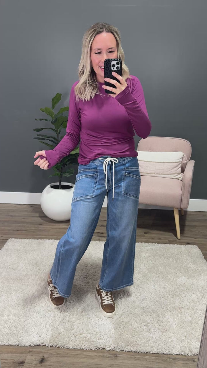 Blair Long Sleeve Top - Mulberry Michelle Mae