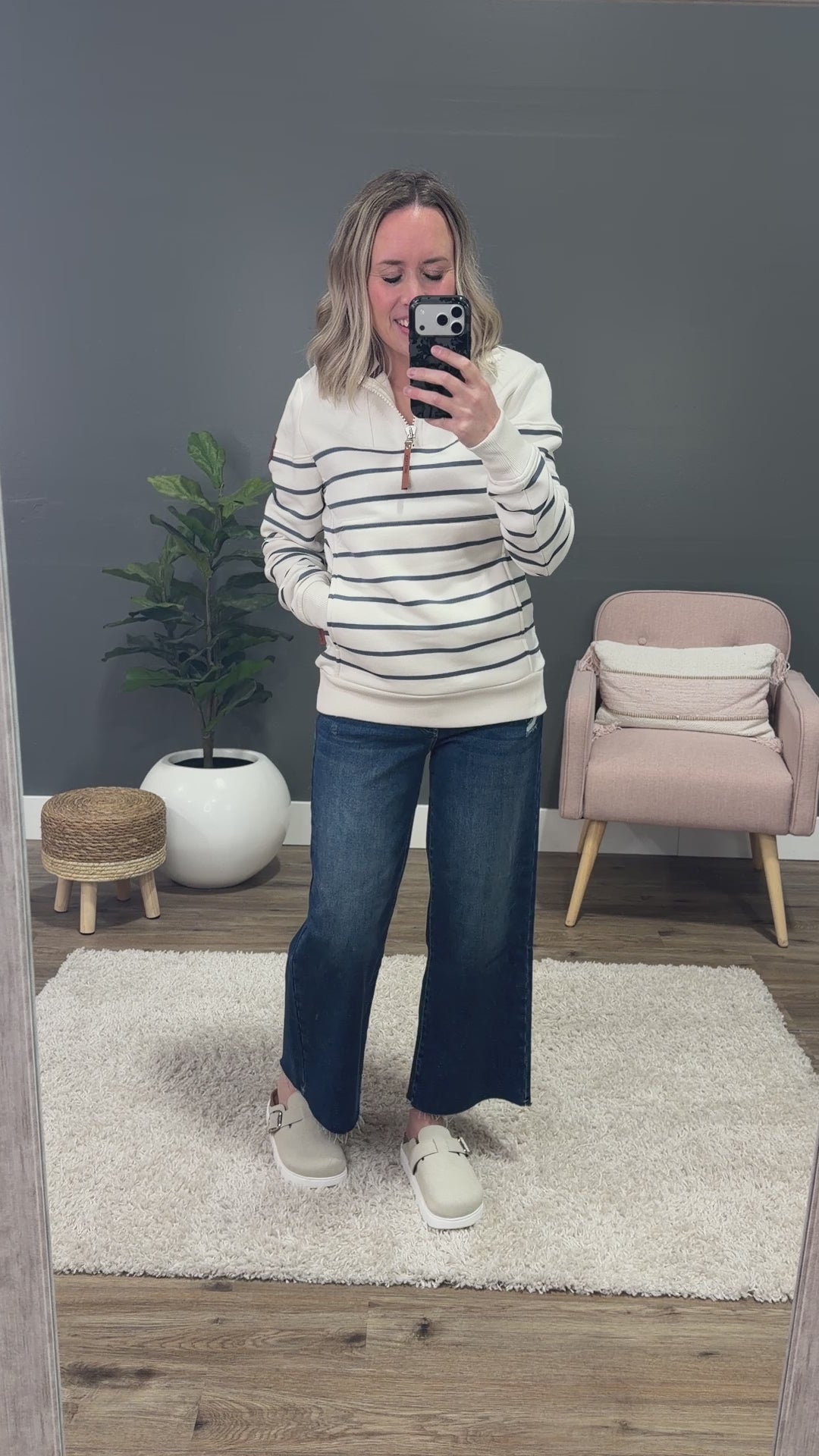 NEW! Wanakome Caro High Neck Sweatshirt - Ivory