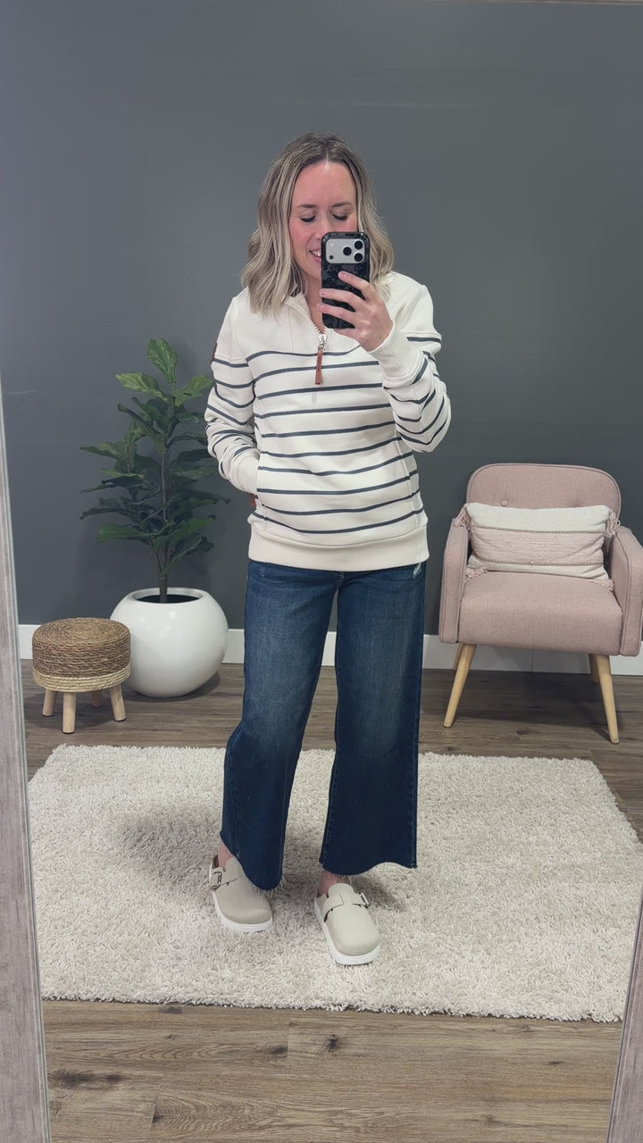 NEW! Wanakome Caro High Neck Sweatshirt - Ivory