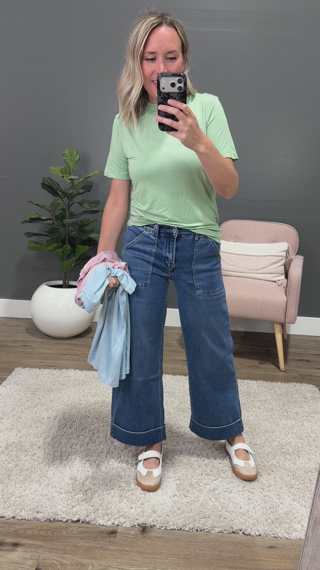 NEW! Blair Short Sleeve Top - Sage
