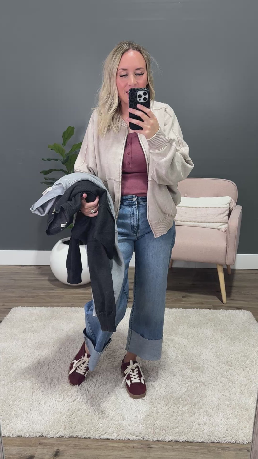 NEW! The Go-To Oversized Mineral Wash Fleece Jacket - Ash Mocha Zenana