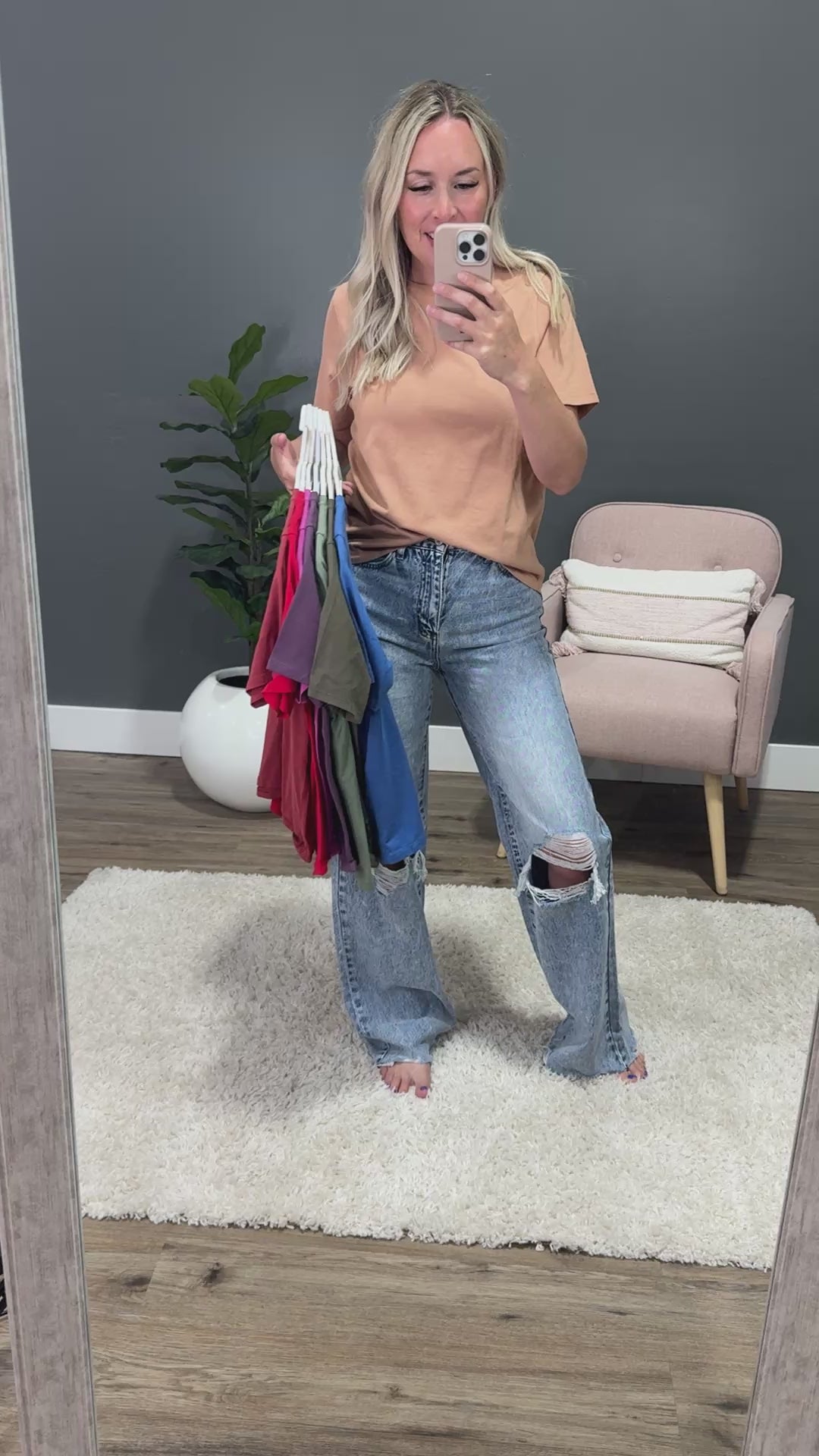 Mono B Classic Boxy Fit Tee - Toasted Almond Mono B