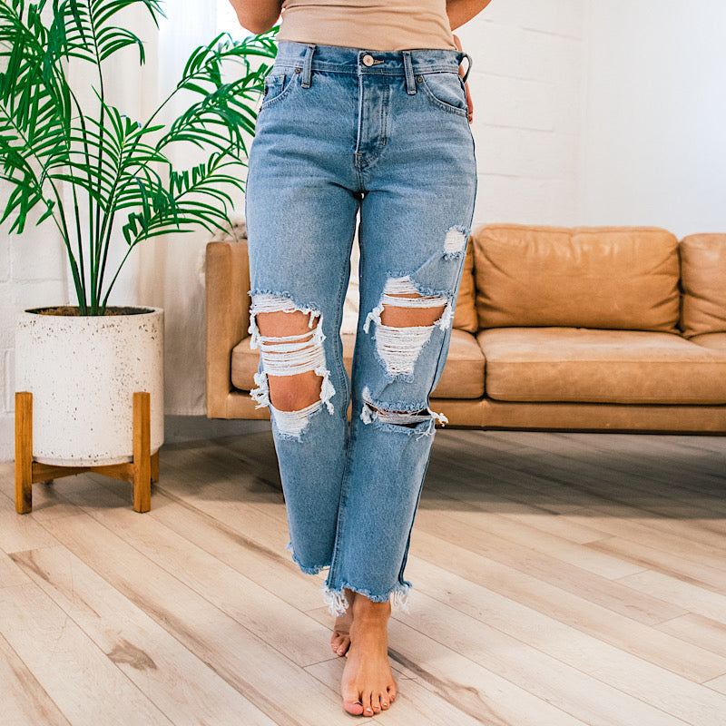 KanCan Opal Distressed Relaxed Fit Jeans  KanCan   