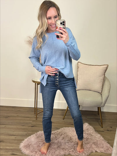 Judy Blue Sherrie Button Fly Skinny Jeans