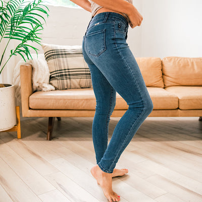 KanCan Diana Non Distressed Skinny Jeans - Medium Wash  KanCan   