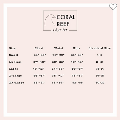 Coral Reef Gold Floral Reversible Swim Bottoms FINAL SALE  Coral Reef Swimwear   