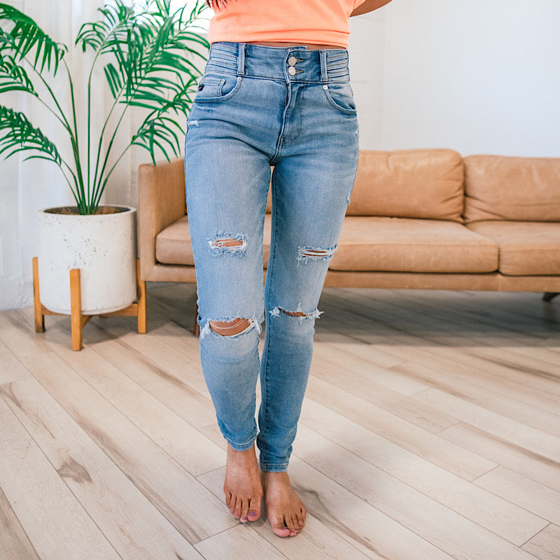 KanCan Alyssa Waist Detail Skinny Jeans  KanCan   