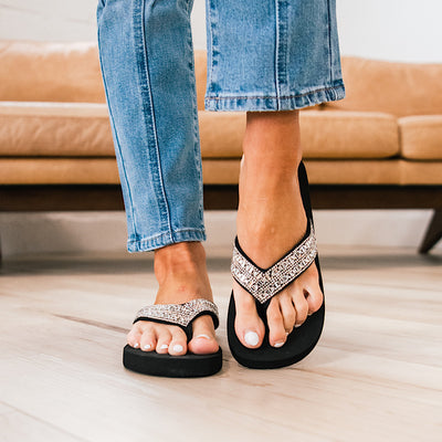 Corkys Hibiscus Sandals - Clear FINAL SALE  Corkys Footwear   